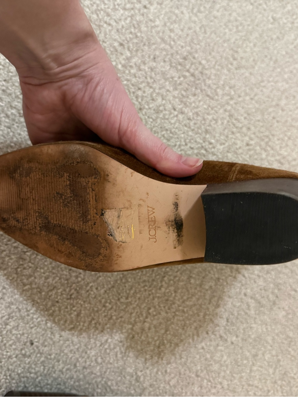 J. Crew Suede Chelsea Ankle Boots with Block Heel - Picture 8 of 9